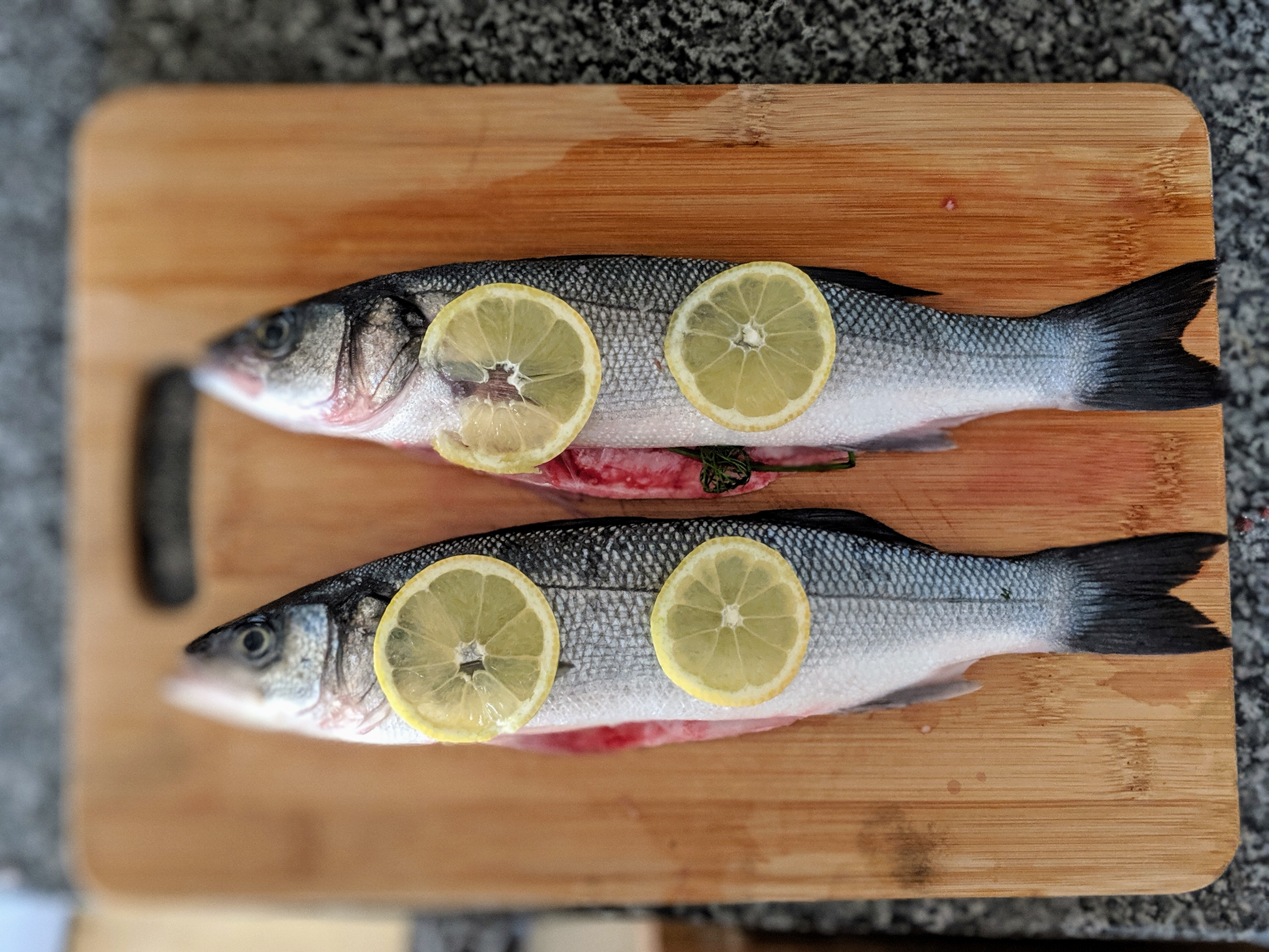 Smoked Sea Bass with Vegetable Parcels